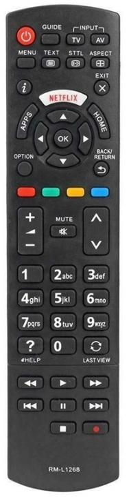 Fjernbetjening til Panasonic TV (Erstatter RM-L1268) i gruppen HJEMMEELEKTRONIK / Lyd & billede / Tv og tilbehør / Fjernbetjeninger hos TP E-commerce Nordic AB (38-81675)