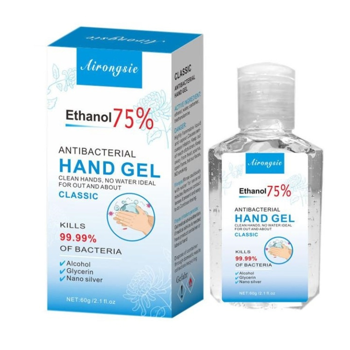 Antibakteriel håndsprit / håndgel / hånddesinfektion 60 ml i gruppen SKØNHED & HELSE / Helse / Handdesinfektion hos TP E-commerce Nordic AB (38-81787)