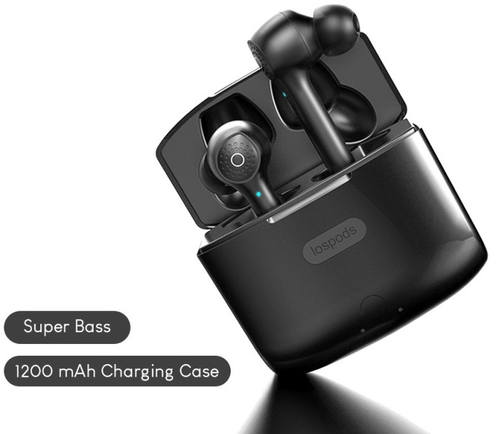 True Wireless Headset med Bluetooth V 5.0, sort i gruppen HJEMMEELEKTRONIK / Lyd & billede / Hovedtelefoner & Tilbehør / Hovedtelefoner hos TP E-commerce Nordic AB (38-82086)