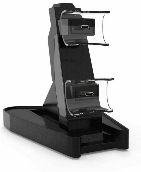 Stativ med opladning til 2 x PS5-kontrol i gruppen HJEMMEELEKTRONIK / Spilkonsoller og tilbehør / Sony PlayStation 5 / Tilbehør hos TP E-commerce Nordic AB (38-82103)