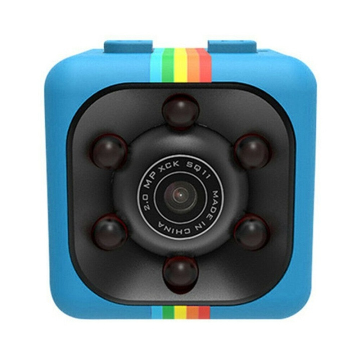Minikamera 1920x1080P, blå i gruppen SPORT, FRITID & HOBBY / Sjove gadgets / Spion gadgets hos TP E-commerce Nordic AB (38-82211)