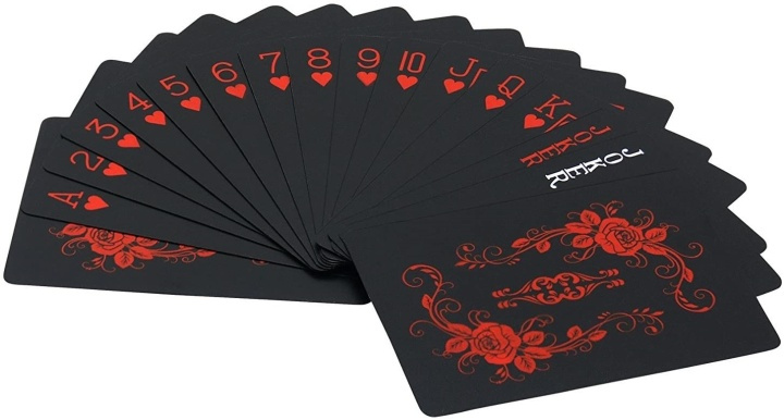 Spillekort - Poker størrelse, Sort-Rød i gruppen LEGETØJ, BØRN & BABY / Legetøj / Brætspil / Familiespil hos TP E-commerce Nordic AB (38-82278)