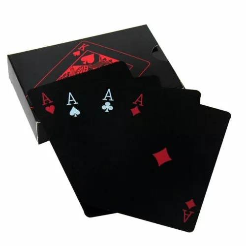 Kortspil - pokerstørrelse, Sort i gruppen LEGETØJ, BØRN & BABY / Spil / Brætspil hos TP E-commerce Nordic AB (38-82278)
