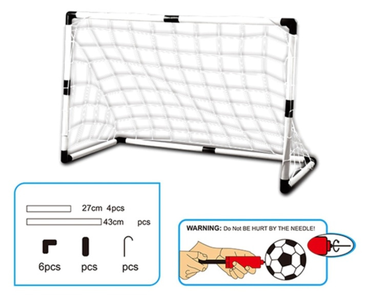 Fodboldmål for børn, 92 cm i gruppen LEGETØJ, BØRN & BABY / Spil / Udendørs spil hos TP E-commerce Nordic AB (38-82406)