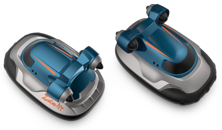 2.4G Mini Hovercraft - Radiostyrd Svävare, 1:16, Blå i gruppen LEGETØJ, BØRN & BABY / Radiostyrede / Radiostyrede både hos TP E-commerce Nordic AB (38-82485)