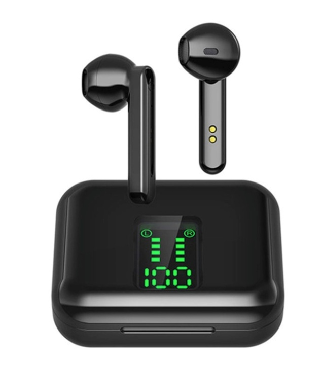 K-9 TWS In-Ear Hörlurar, Svart i gruppen HJEMMEELEKTRONIK / Lyd & billede / Hovedtelefoner & Tilbehør / Hovedtelefoner hos TP E-commerce Nordic AB (38-82555)