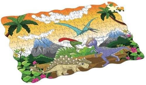 208-bit puslespil, Dinosaurer, Velociraptor i gruppen LEGETØJ, BØRN & BABY / Legetøj / børns puslespil hos TP E-commerce Nordic AB (38-82615)