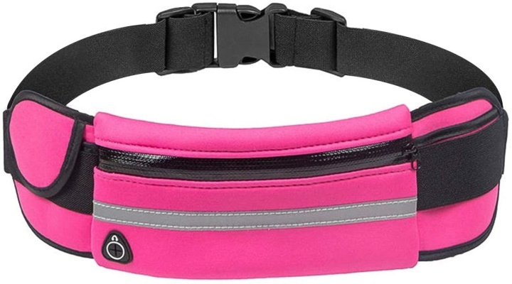 Sporty taljetaske, Pink i gruppen SMARTPHONES & TABLETS / Træning, hjem og fritid / Sport armbånd hos TP E-commerce Nordic AB (38-82636)