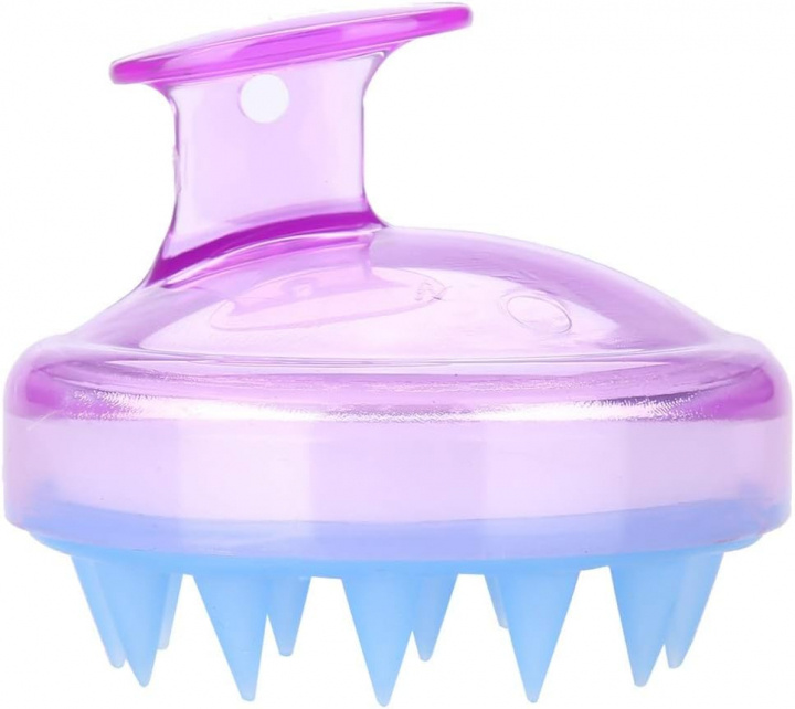 Gennemsigtig shampoo børste, lilla i gruppen SKØNHED & HELSE / Hår og styling / Hårbørster hos TP E-commerce Nordic AB (38-82711)