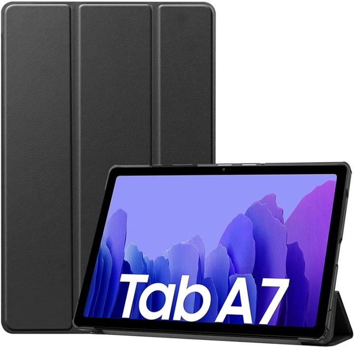Tri-fold etui med stativfunktion til Galaxy Tab A7 10.4 T500/T505, Sort i gruppen SMARTPHONES & TABLETS / Tablet beskyttelse / Samsung tablets hos TP E-commerce Nordic AB (38-82846)