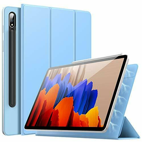 Tri-fold etui med stativfunktion til Galaxy Tab S7 Plus 12,4