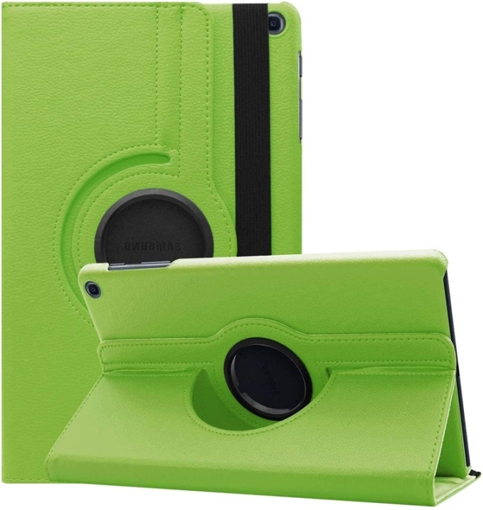 Etui til Samsung S6 Lite P610, Roterbar 360°, Grøn i gruppen SMARTPHONES & TABLETS / Tablet beskyttelse / Samsung tablets hos TP E-commerce Nordic AB (38-82876)