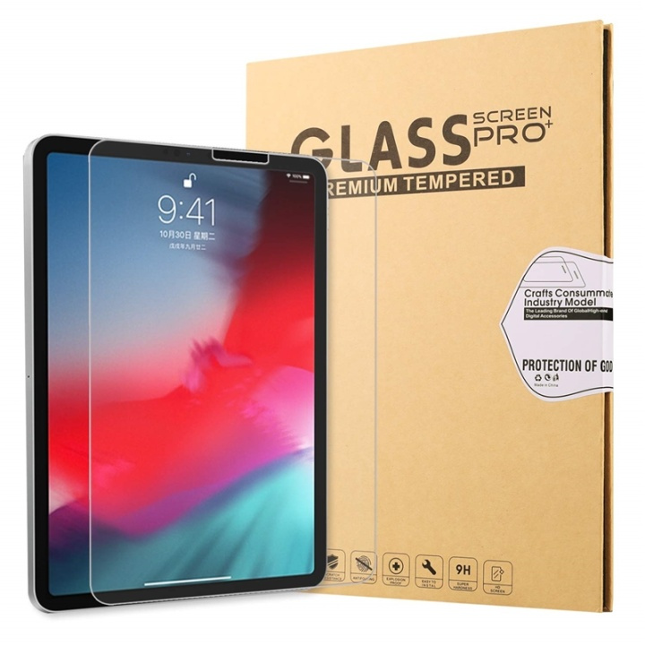 Skärmskydd i 9H härdat glas för iPad 8, 10.2 2020 i gruppen SMARTPHONES & TABLETS / Tablet beskyttelse / Apple iPad hos TP E-commerce Nordic AB (38-82894)