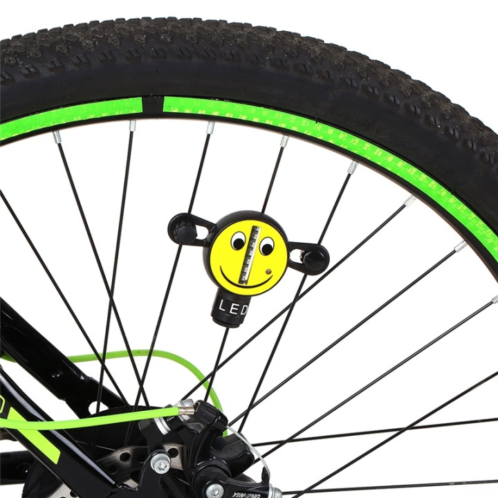 Cykelhjulsbelysning Smiley, 30 mønstre i gruppen SPORT, FRITID & HOBBY / Sportsudstyr / Cykel tilbehør / Cykellygter hos TP E-commerce Nordic AB (38-82967)