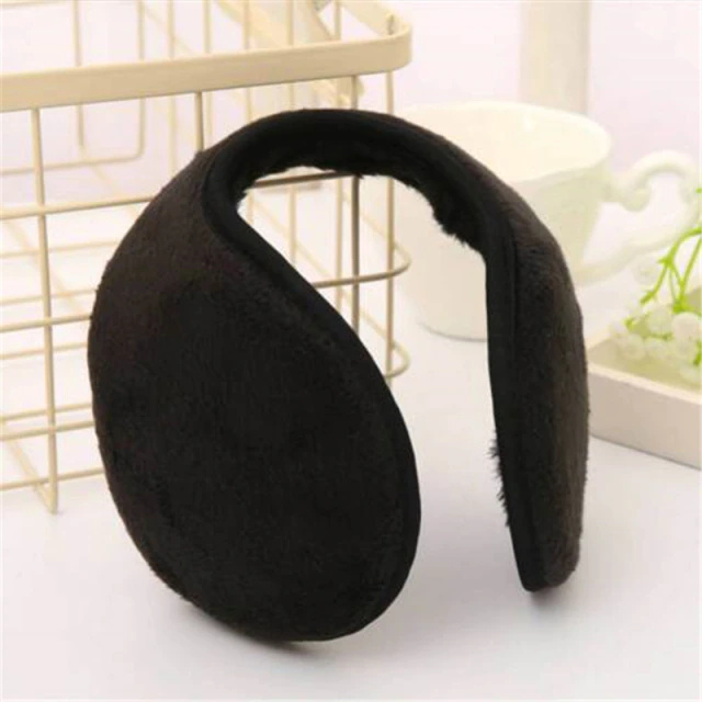 Ear muffs in cozy plush material, Black i gruppen SPORT, FRITID & HOBBY / Accessories / Øvrige accessories hos TP E-commerce Nordic AB (38-83044)