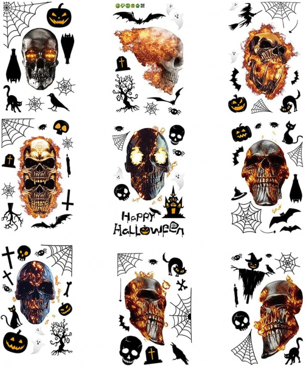 Fleksible vægdekorationer med halloweenmotiver, 30x20 i gruppen HJEM, HUS & HAVE / Interiør / Halloween hos TP E-commerce Nordic AB (38-83049)