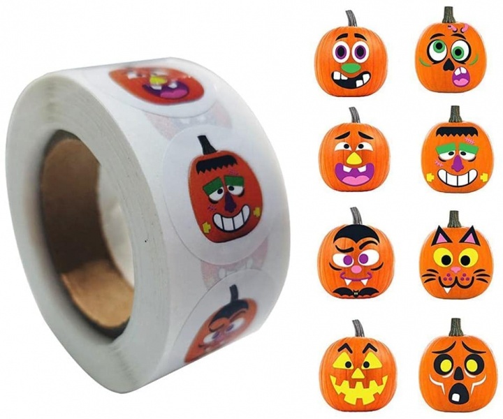 500 Halloween klistermærker, rulle i gruppen HJEM, HUS & HAVE / Interiør / Halloween hos TP E-commerce Nordic AB (38-83058)