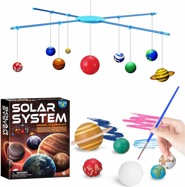 Hængende model af solsystemet + selvlysende farve i gruppen LEGETØJ, BØRN & BABY / Legetøj / Hobbyartikler hos TP E-commerce Nordic AB (38-83068)