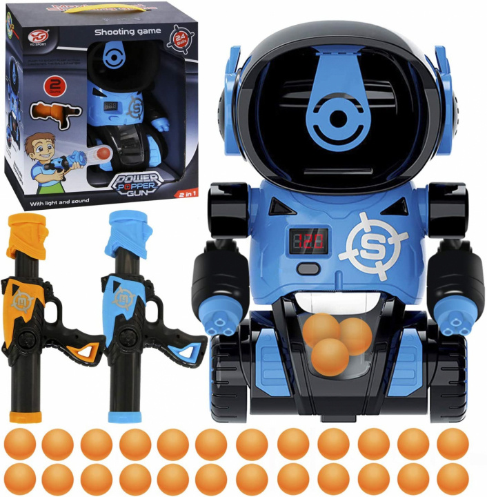 Robot Target shooting game with two air pump guns i gruppen LEGETØJ, BØRN & BABY / Udeleg & Sport / Action spil hos TP E-commerce Nordic AB (38-83171)