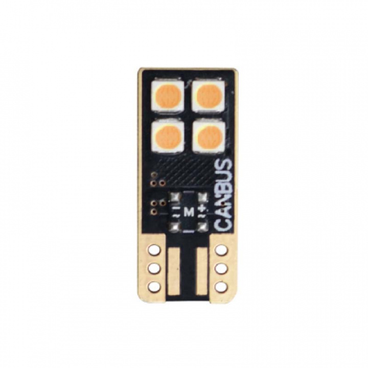 CANBUS N2-T10-4SMD, 3W, 9-24V, gul i gruppen BIL / Bil belysning / Dioder og lys / W5W (T10) hos TP E-commerce Nordic AB (38-83199)
