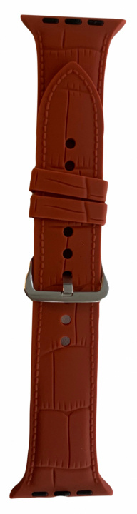 Silikoneurarmbånd kompatibelt med Apple Watch, 42/44mm, Mørkebrun i gruppen SMARTPHONES & TABLETS / Træning, hjem og fritid / Apple Watch & Tilbehør / Tilbehør hos TP E-commerce Nordic AB (38-83304)