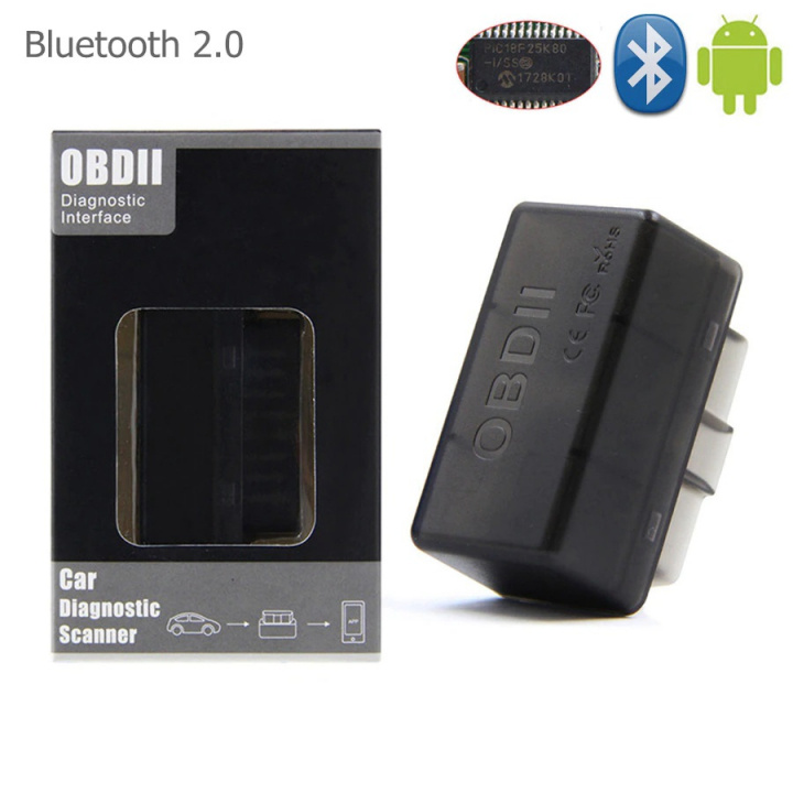 Fejlkodelæser Super Mini ELM327 OBD2 Bluetooth 2.0, Svart i gruppen BIL / Bildiagnostik / Fejlkode læser hos TP E-commerce Nordic AB (38-83370)
