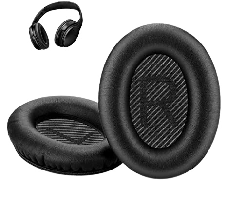 Udskiftelige ørepuder kompatible med Bose Quiet Comfort 35 / QC35 i gruppen HJEMMEELEKTRONIK / Lyd & billede / Hovedtelefoner & Tilbehør / Tilbehør hos TP E-commerce Nordic AB (38-83501)