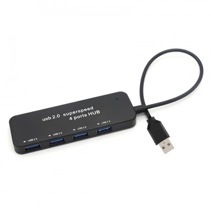 USB-hub, 4 x USB-A 2.0 i gruppen COMPUTERTILBEHØR / Computer Tilbehør / USB-hubs hos TP E-commerce Nordic AB (38-83563)