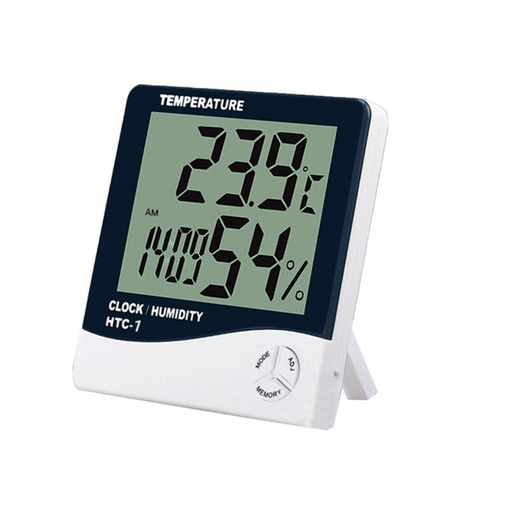 Praktisk vækkeur med temperatur og luftfugtighed i gruppen HJEM, HUS & HAVE / Ure og tællere / Vækkeure hos TP E-commerce Nordic AB (38-83634)
