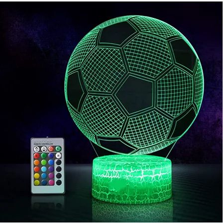 3D Lampa med Fotbollsmotiv i gruppen LEGETØJ, BØRN & BABY / Børneværelse / Belysning til børn / Bordlamper hos TP E-commerce Nordic AB (38-83737)