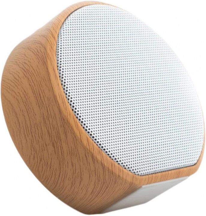 Bluetooth mini-træhøjttaler til kontoret, hvid i gruppen HJEMMEELEKTRONIK / Lyd & billede / Højttalere & tilbehør / Bluetooth-højttalere / Bærbare højttalere hos TP E-commerce Nordic AB (38-83826)