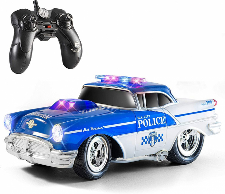 Hot Road Muscle radiostyret politibil i gruppen LEGETØJ, BØRN & BABY / Radiostyrede / Radiostyrede biler hos TP E-commerce Nordic AB (38-83921)