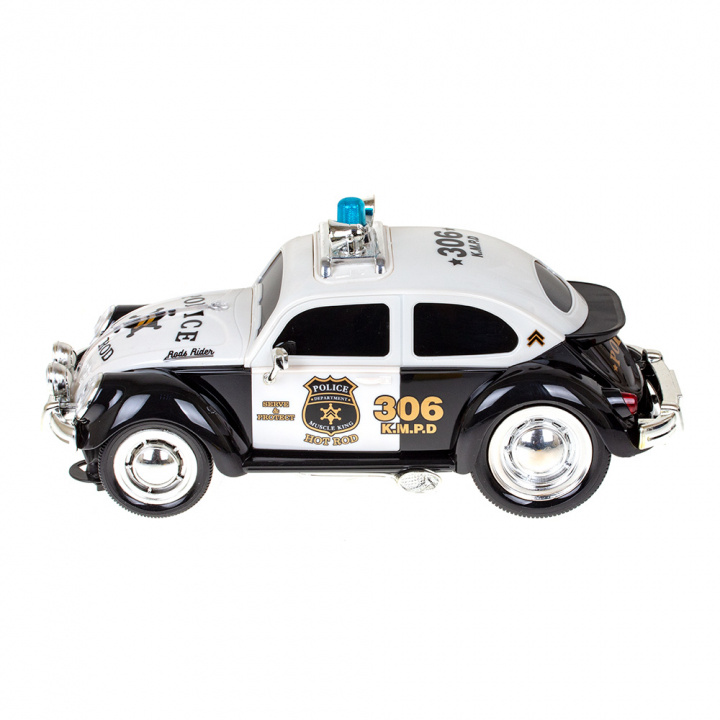 RC Hot Roadster Police Patrol, radiostyret bil i gruppen LEGETØJ, BØRN & BABY / Radiostyrede / Radiostyrede biler hos TP E-commerce Nordic AB (38-83922)