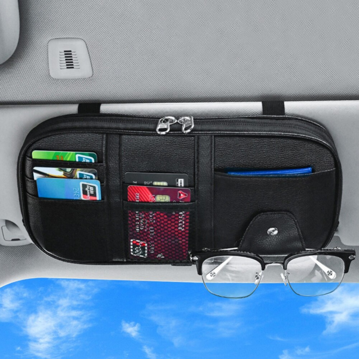 Multifunktionel opbevaringstaske til solbeskyttelse i bilen, Sort i gruppen BIL / Tilbehør / Accessories / Øvrigt biltilbehør hos TP E-commerce Nordic AB (38-83937)