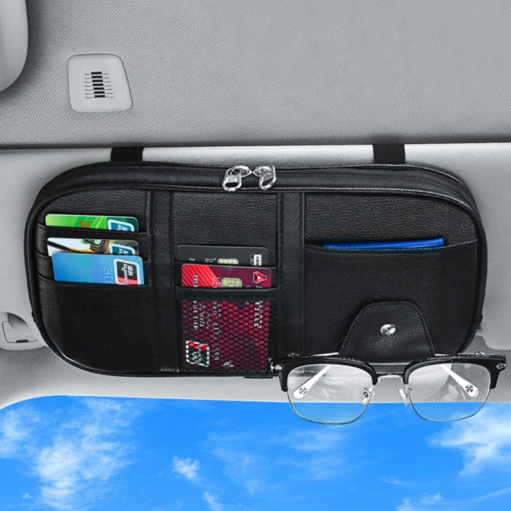 Multifunktionel opbevaringstaske til solskærme i bilen, sort i gruppen BIL / Tilbehør / Accessories / Øvrigt biltilbehør hos TP E-commerce Nordic AB (38-83937)