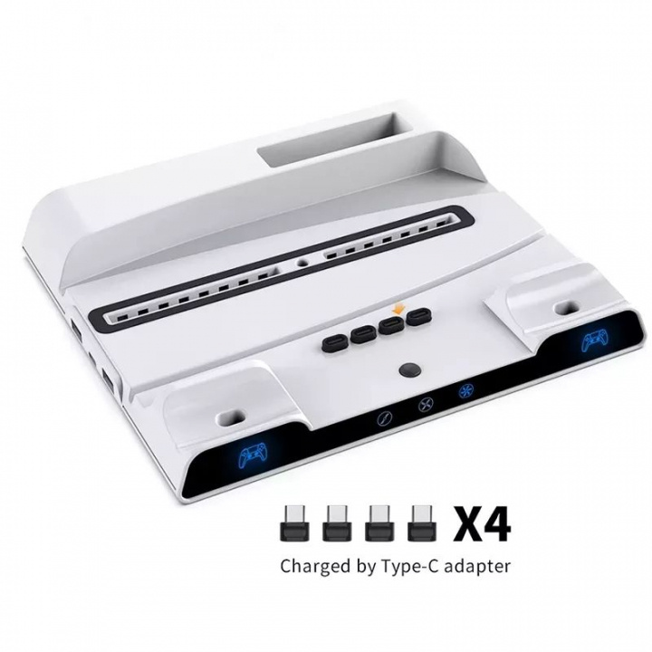 Opladnings- og køleplade til PS5 i gruppen HJEMMEELEKTRONIK / Spilkonsoller og tilbehør / Sony PlayStation 5 / Tilbehør hos TP E-commerce Nordic AB (38-83977)