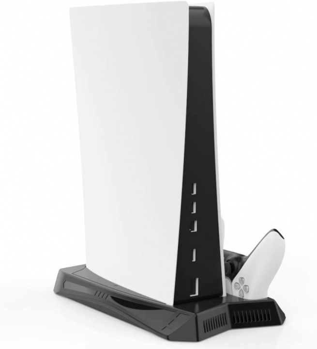 Stativ med Køleventilator og Opladningsstation til PS5 i gruppen HJEMMEELEKTRONIK / Spilkonsoller og tilbehør / Sony PlayStation 5 / Tilbehør hos TP E-commerce Nordic AB (38-83984)