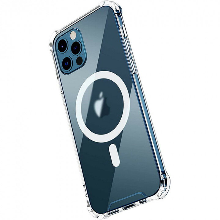 Gennemsigtigt etui med understøttelse af magnetisk opladning, iPhone 15 i gruppen SMARTPHONES & TABLETS / Mobil Beskyttelse / Apple / iPhone 15 hos TP E-commerce Nordic AB (38-84286)