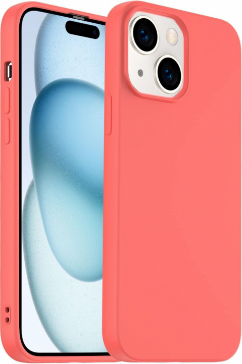 Silikoneetui til iPhone 15, koral i gruppen SMARTPHONES & TABLETS / Mobil Beskyttelse / Apple / iPhone 15 hos TP E-commerce Nordic AB (38-84309)