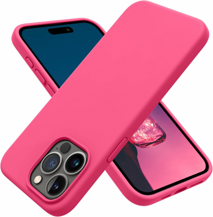 Silikoneetui til iPhone 15, Raspberry Pink i gruppen SMARTPHONES & TABLETS / Mobil Beskyttelse / Apple / iPhone 15 hos TP E-commerce Nordic AB (38-84317)