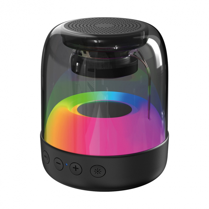 Bærbar Bluetooth-højttaler med RGB-belysning, E-3077 i gruppen HJEMMEELEKTRONIK / Lyd & billede / Højttalere & tilbehør / Bluetooth-højttalere / Bærbare højttalere hos TP E-commerce Nordic AB (38-84340)