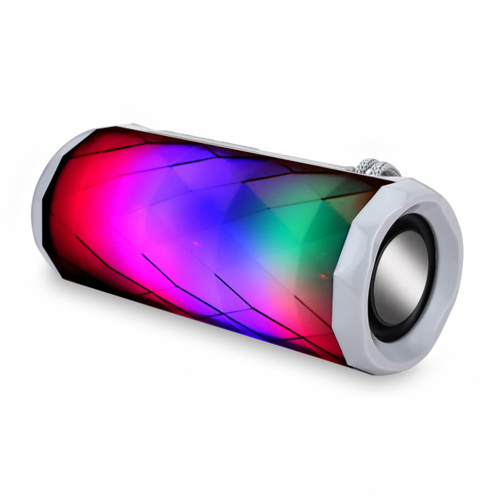 TG-167 Bluetooth-højttaler 5W med cool LED-lyseffekter og dobbelt bas, Grå i gruppen HJEMMEELEKTRONIK / Lyd & billede / Højttalere & tilbehør / Bluetooth-højttalere / Bærbare højttalere hos TP E-commerce Nordic AB (38-84408)