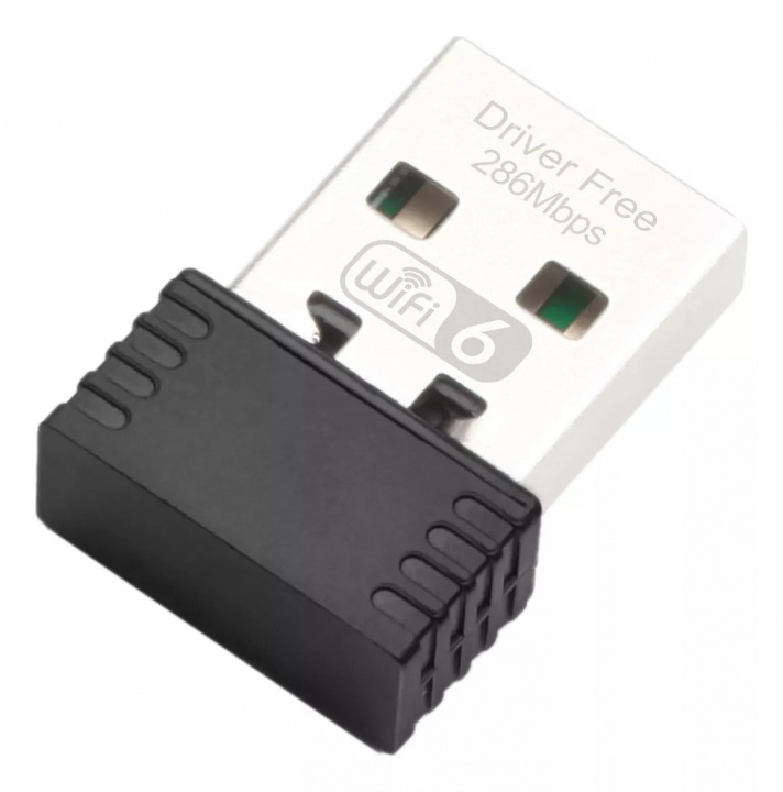 Trådløst netværkskort USB, Wifi 6, 286Mpbs i gruppen COMPUTERTILBEHØR / Netværk / Netværkskort / USB trådløs hos TP E-commerce Nordic AB (38-84410)