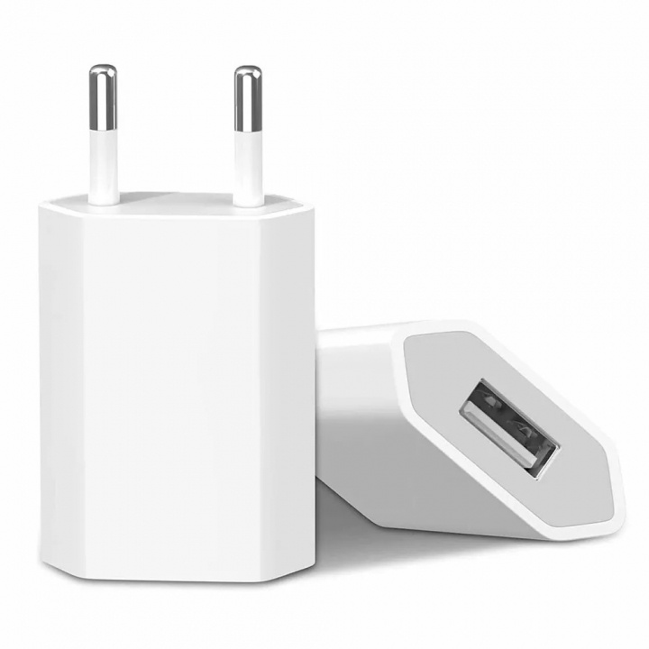 Vægoplader 1A, 1 x USB-A, hvid i gruppen SMARTPHONES & TABLETS / Opladere og kabler / Vægoplader / Vægoplader USB hos TP E-commerce Nordic AB (38-84426)