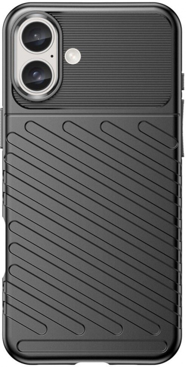 TPU-mobiltaske til iPhone 16, sort i gruppen SMARTPHONES & TABLETS / Mobil Beskyttelse / Apple / iPhone 16 hos TP E-commerce Nordic AB (38-84434)