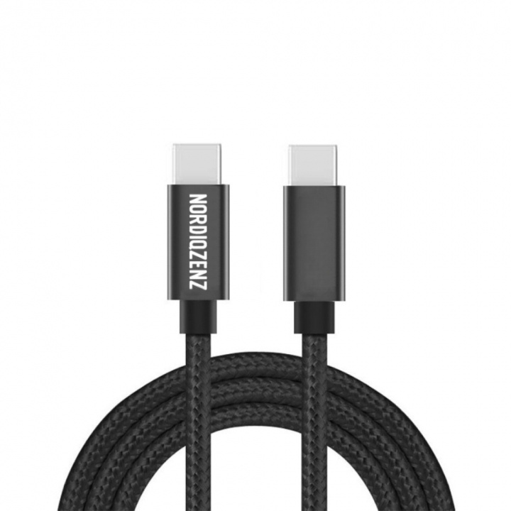 NORDIQZENZ 60W flettet USB-kabel Type-C til Type-C, 3 m i gruppen COMPUTERTILBEHØR / Kabler og adaptere / USB / USB-C hos TP E-commerce Nordic AB (38-84471)