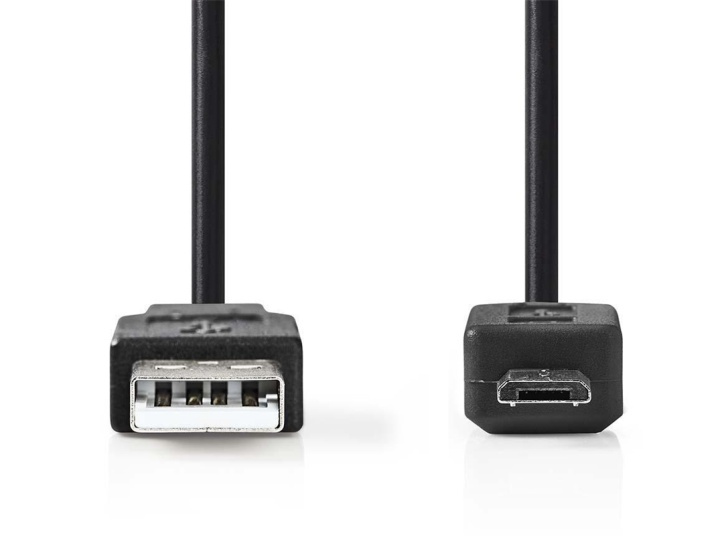 USB-kabel | USB 2.0 | USB-A Han | USB Micro-B han | 7.5 W | 480 Mbps | Nikkelplateret | 2.00 m | Runde | PVC | Sort | Mærke i gruppen SMARTPHONES & TABLETS / Opladere og kabler / Kabler / Kabler microUSB hos TP E-commerce Nordic AB (38-84502)