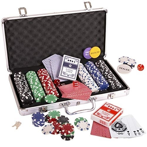 Pokersæt med taske og 300 chips i gruppen LEGETØJ, BØRN & BABY / Legetøj / Brætspil / Familiespil hos TP E-commerce Nordic AB (38-84505)