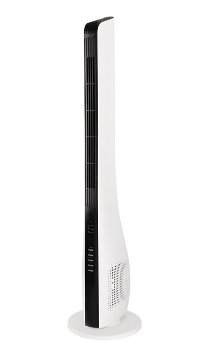 NORDIC HOME 2-i-1 tårnventilator med luftcirkulation, 3 hastigheder, 40W, timer, hvid i gruppen HJEM, HUS & HAVE / Ventilator & Klima apparater / Tårn ventilator hos TP E-commerce Nordic AB (38-84556)