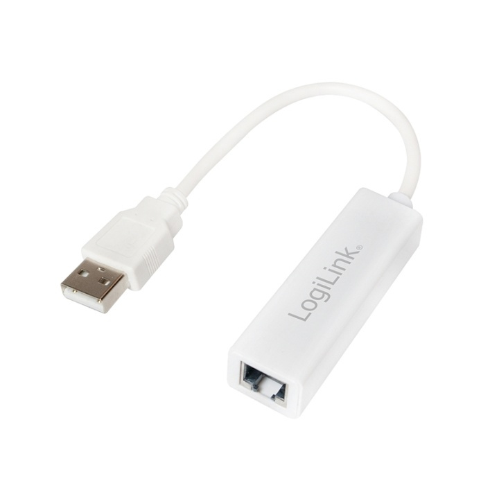 LogiLink USB 2.0 -> RJ45 Fast Ethernet i gruppen COMPUTERTILBEHØR / Kabler og adaptere / Netværkskabler / Adaptere og samlemuffer hos TP E-commerce Nordic AB (38-84865)